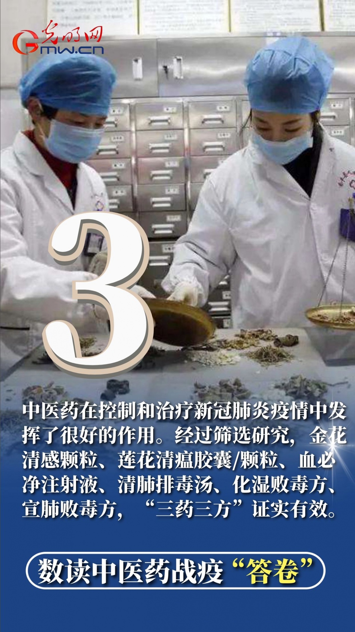 海报490080090数读中医药战疫答卷