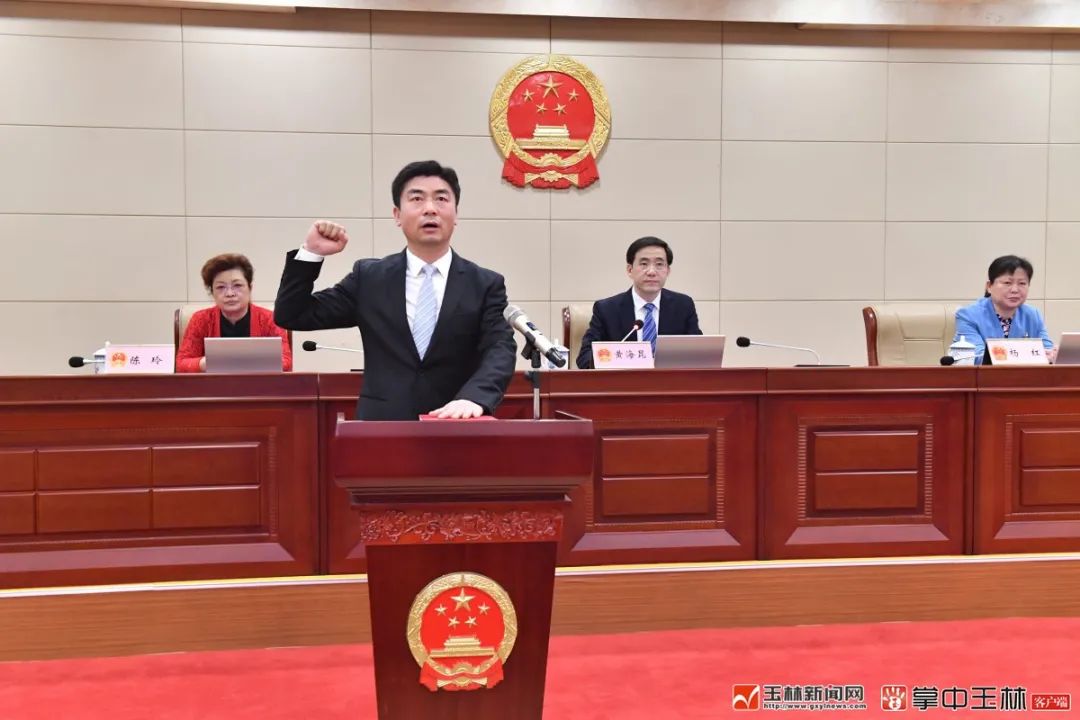 新任命的国家机关工作人员向宪法宣誓.