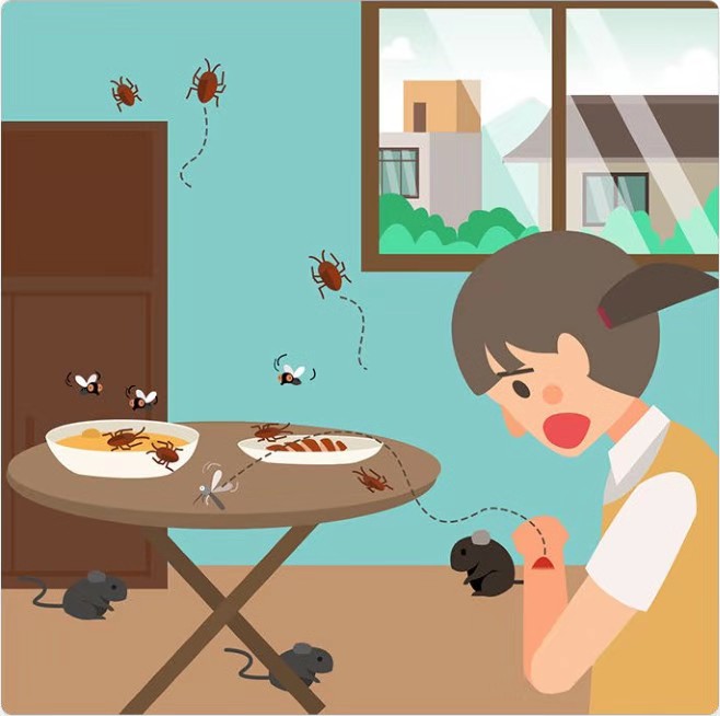 健康素养66条【15】搞好环境卫生 控制"四害"孳生