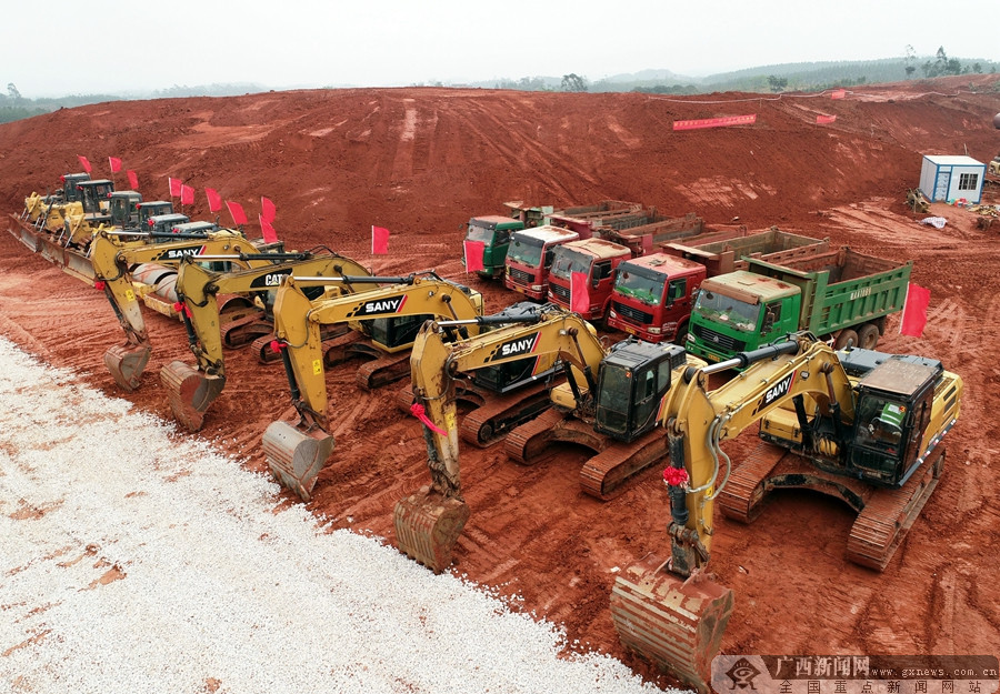 横县:重点建设项目建设如火如荼