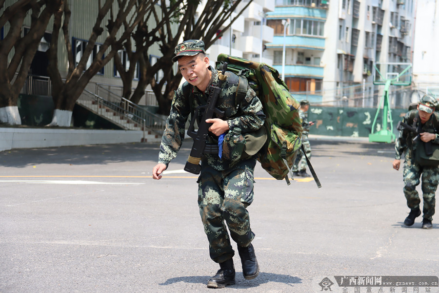 比武场就是战场直击梧州武警后勤专业兵大比武
