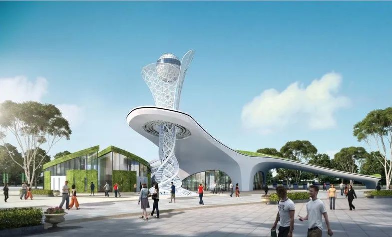 "潮"雕广场大门工程效果图.来源:北海旅游集团