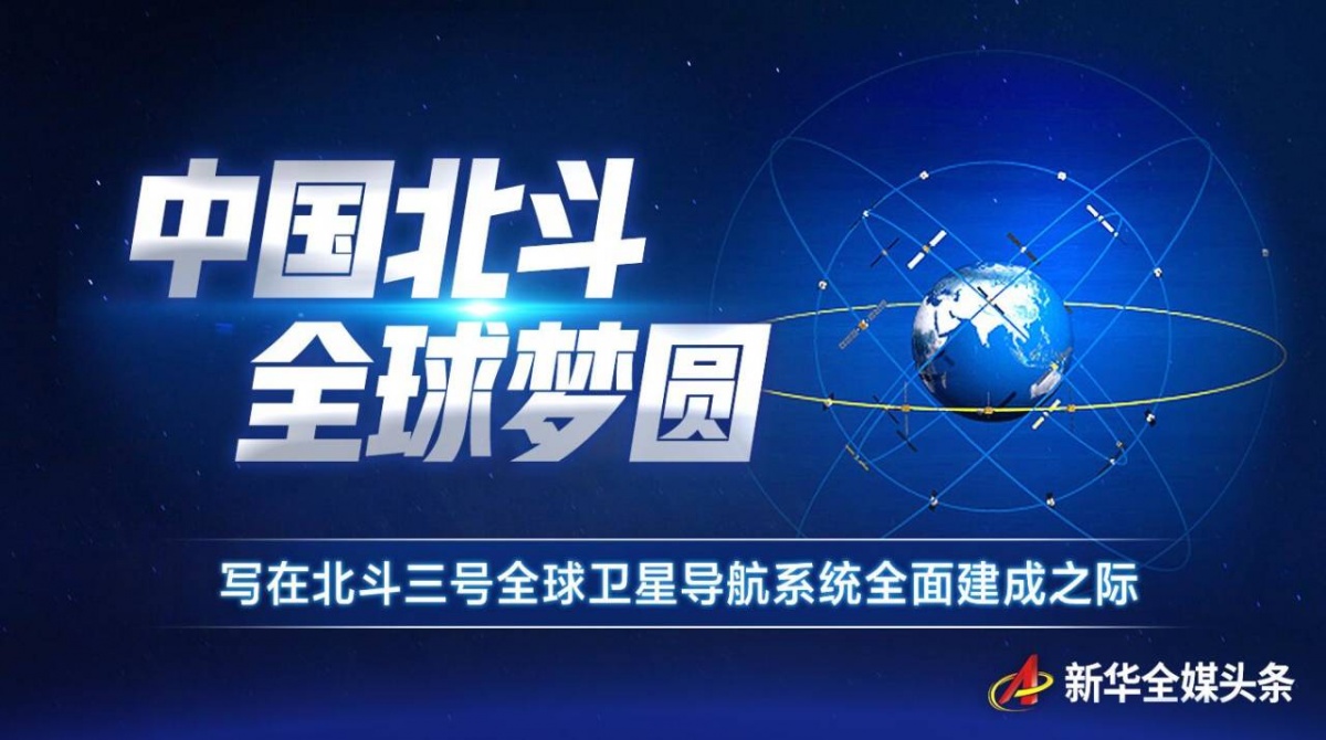 邓孟北斗三号全球卫星导航系统建成暨开通仪式31日上午在北京举行