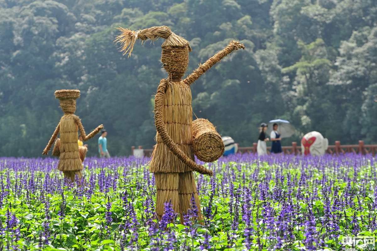 第五届稻草文化艺术节石门公园开幕 (2)