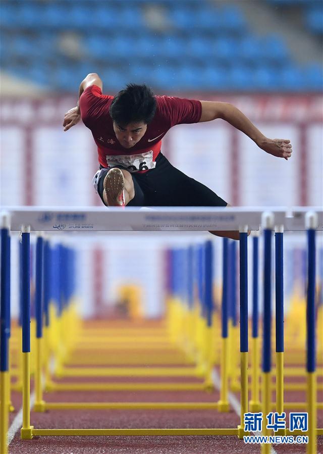 全国田径锦标赛:男子110米栏决赛赛况