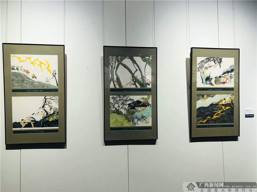 第三届广西青年美术家作品提名展在南宁开幕(3/12)