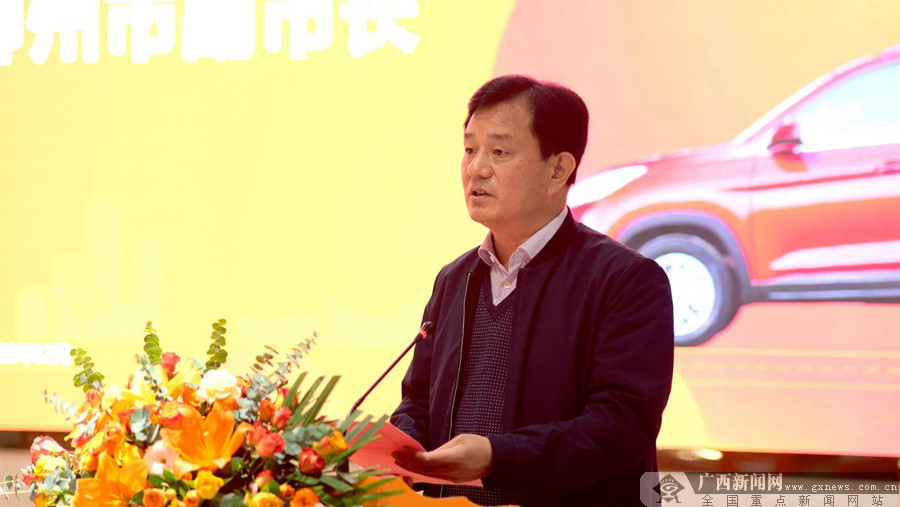 柳州市副市长王鸿鹄致辞.主办方供图