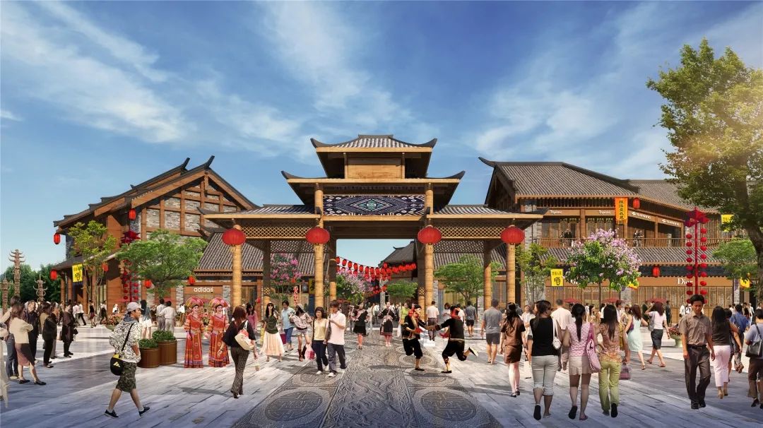 桂林融创国际旅游度假区漓江后海商业街效果图