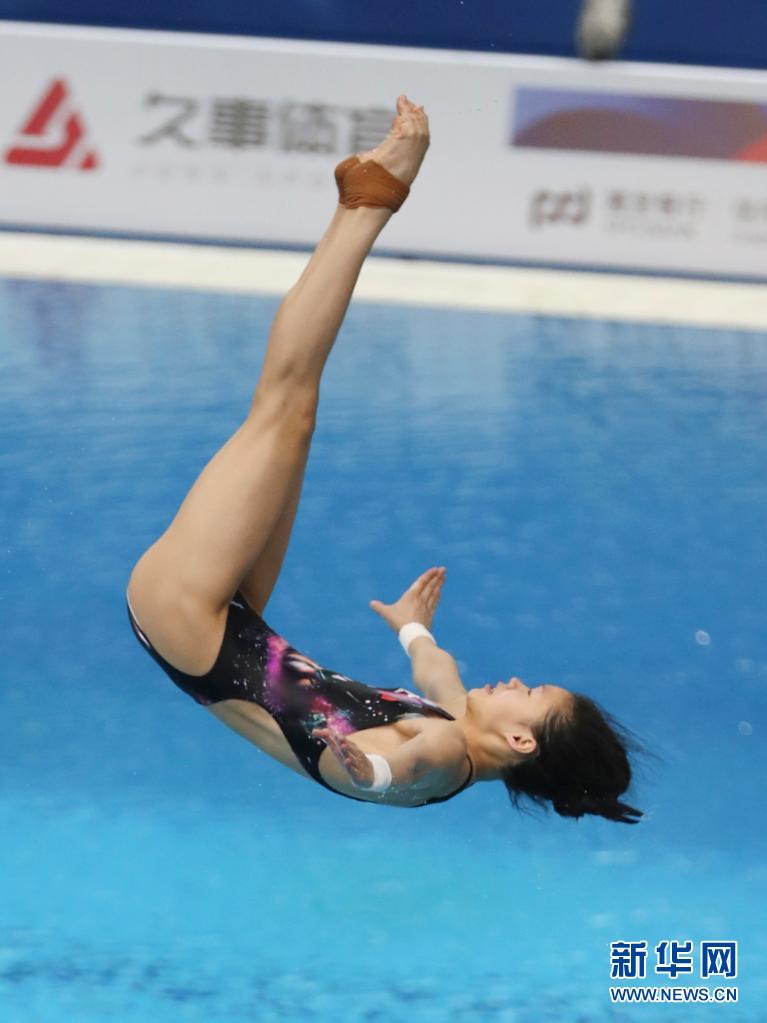 5月15日,林珊在比赛中.