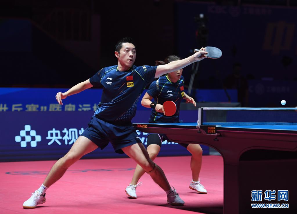 张浩然 摄   当日,在河南省南阳市举行的2021"直通wtt大满贯·世乒赛"