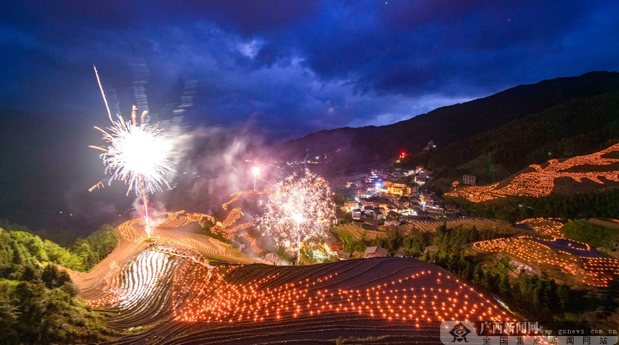 龙胜龙脊镇平安村举办梳秧节