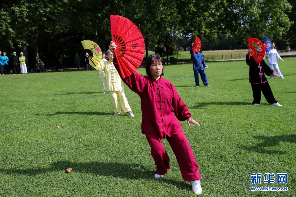 比利时:公园舞太极