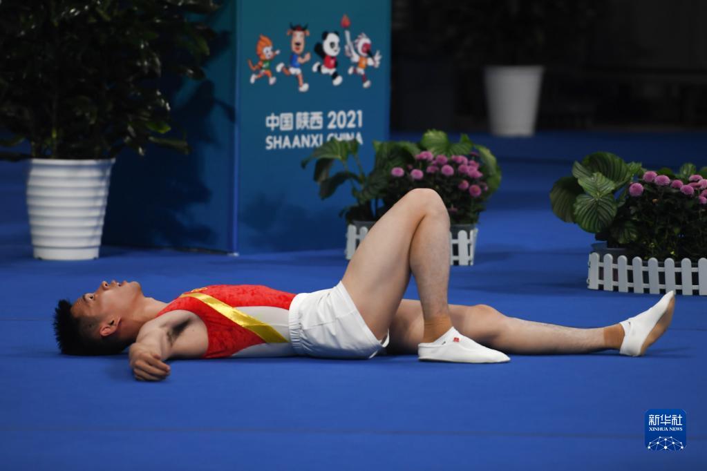 全运会-蹦床:高磊晋级男子个人决赛 (4)