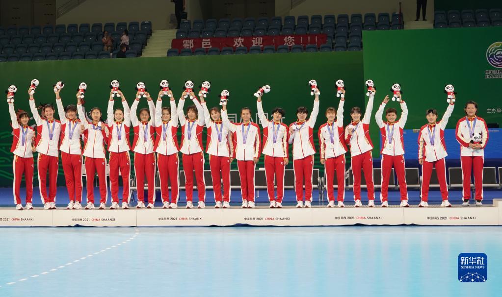 全运会:山东队获得女子手球银牌 (5)