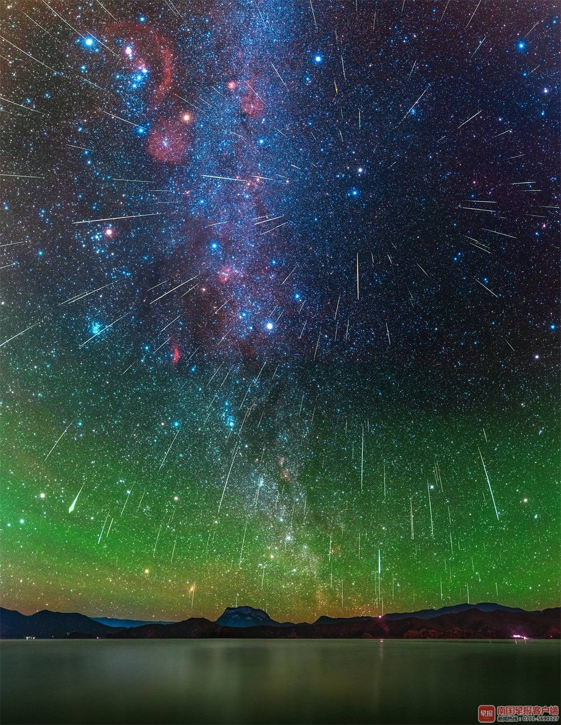 泸沽湖的星陨.王晋 摄